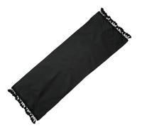 GORGECRAFT 1pz Lona de Repuesto para Silla de Playa 120x44cm Tela de Repuesto para Silla de Salón con Flecos Tela Negra para Silla Reclinable Repuesto Tomar Sol En Jardín Patio Patio Al Aire Libre