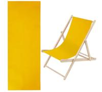 GORGECRAFT 1pz Repuesto para Silla de Playa Lona de 435x1165mm Tela Oxford Tela Dorada para Silla Repuesto de Eslinga Reclinable para Tomar el Sol Jardín Patio Relajación En la Playa