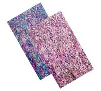 GORGECRAFT 2 Hoja de Chapa de Abulón de 241x140mm Palito de Concha de Abulón Rectángulo Rosa Y Rojo Conchas de Imitación Pegatinas de Mano para Proyectos de Incrustaciones Decoración Artesanal Hecha