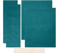 GORGECRAFT 2 Juego de Fundas para Asientos de Sillas de Maquilladores Fundas Portátiles para Sillas de Director Tela de Repuesto de Lona Color Verde Azulado para Sillas de Cine Caseras Informales