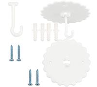 GORGECRAFT, 2 Juego de Ganchos para Mosquitera de Techo, Gancho para Colgar Litera, Ganchos para Cama con Dosel Superpegamento para Colgar Mosquitera