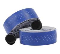 GORGECRAFT 2 Rollo de Cinta para Manillar de Bicicleta de Carretera de Cuero Sintético Azul Real con 2 Tapones para los Extremos para Volante de Bicicleta de Carretera Y Reposabrazos de Silla.