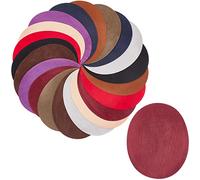 GORGECRAFT 20 Pieza 10 Colores Coderas 14x11 cm Rodilleras Ovaladas Tela para Planchar Y Coser Parches de Reparación Apliques para Camisa Jeans Chaqueta Suéteres Tela Ropa Adornos Accesorios