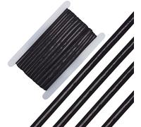 GORGECRAFT 20yd*10mm Cinta de Agarre de Silicona Banda Elástica Plana Antideslizante Carrete de Cinta Elástica con Correa de Costura de Goma de 3.5 mm Cinturón para Manualidades Ropa Interior Negro