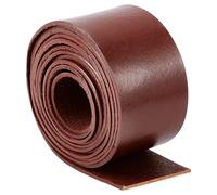 GORGECRAFT 2m*50mm*2mm Correa de Cuero Plana Tiras de Cuero Búfalo Granos Cordón Vacuno Genuino Cuerda Hilo Trenzado para Fabricación Joyas Taller Herramientas, Coco Marrón