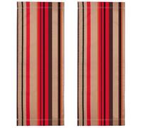 GORGECRAFT 2pz Lona de Repuesto para Silla de Playa de 114x43cm Tela para Sillas de Exterior con Rayas Rojas Y Amarillas Reclinable Plegable para Tomar el Sol Relajarse En el Jardín O En el Patio