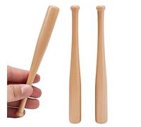 GORGECRAFT 3 Bate de Béisbol de Madera Natural Mini Bates de Béisbol Pequeñas Cuentas de Bate de Béisbol, Soporte de Exhibición para el Hogar, Decoraciones para Llavero, Accesorios, Figuras de Acción