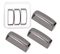 GORGECRAFT, 3 Uds., Correa para Cinturón, Correa para Mochila, Soporte Rectangular de Aleación, Banda de Sujeción para Trabillas para Cinturón de 38-39Mm de Ancho, Gunmetal