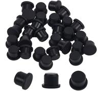 GORGECRAFT 30 tapón para Salero Y Pimentero de 11.5mm de Diámetro Interior Tapón de Silicona Negro, Tapón de Sellado de Tubo, Reutilizable, Impermeable, Reemplazo de Orificio de Inserción