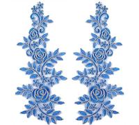 GORGECRAFT 4 Pieza de Apliques de Encaje Bordado Parche Bordado de Flores Borde Metálico Dorado Tela de Encaje Floral para Coser Apliques para Manualidades de Costura Vestido Ropa Mochilas Adornos