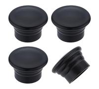 GORGECRAFT 4 Pieza de Cubiertas para Barras de Cortina Remates de Cortina Negros Tapas de Extremos de 28mm Reemplazo de Cortina En Forma de Columna de Plástico Remates de Postes Decorativos