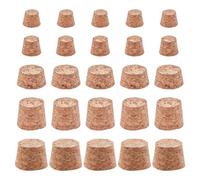 GORGECRAFT 50 tapón de Corcho para Botellas de 5 tamaños Tapones de Corcho Cónicos Tapas de Corcho para Botellas de Vino de Madera Accesorios de Repuesto de Madera Suave Natural para Botellas