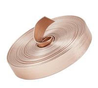 GORGECRAFT 5m*12mm Correas de Cuero Metálicas Brillante Plano Rosa Brumoso Cordón de Cuero de PU Brillante Pelador de Encaje Cuentas Cinta Manualidades Suministros de Imitación de Doble Cara