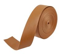GORGECRAFT 5m*30mm*1mm Tiras de Cuero Plegables Cordón de Cuero Sintético Plano Peruano con Ribete de PU Textura de Piel de Cordero Correas de Cuero Sintético Hilo Trenzado para Fabricación de Joyas