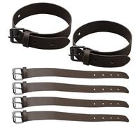 GORGECRAFT 6 Pieza de Correas Extensoras de Falda Escocesa de 41x2.5cm Hebillas de Cinturón de Cuero de Imitación Sujetador Correas de Estribo de Extensión de Falda Tradicional Marrón Cinturones