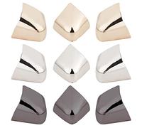 GORGECRAFT 6 UNIDS 3 Colores Zapatos de Metal Protector Puntiagudo Color Sólido Tacones Altos Puntera Elegante Tacones Altos Punta Cubierta Durable Zapatos Puntas Tapa para Reparación de Protección