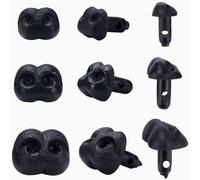 GORGECRAFT 66 narices de Seguridad de Plástico Mate 10/12/15mm Tornillo para Manualidades Nariz de Perro Suministros para Hacer Muñecas Nariz Triangular para Animales de Peluche Hacer Marionetas