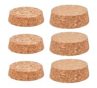 GORGECRAFT 6pz Corchos para Botellas de Vino de 2 tamaños Tapones de Corcho Cónicos Grandes Tapones de Madera de Repuesto para Botellas de Vidrio Tapones de Corcho Suave Natural Frascos Y Botellas