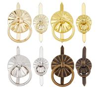 GORGECRAFT 80PCS 4 Colores Metal Brads Sujetadores 2 Tamaños Mini Brads Sujetadores Marcador Cajón Manija con Tiradores para Cocina Baño DIY Decoración Artesanía (Opuesto Lima+Oro+Oro Claro+Plata)