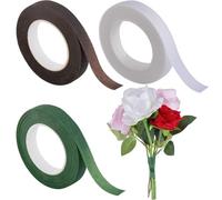 GORGECRAFT 81m 3 colores Cintas Florales,Cinta de Papel Floral,12mm Cinta de Floristería Verde Oscuro Cinta Adhesiva de Flores Cinta de Enmascarar de Flora para decoraciones de ramo Manualidades