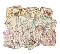 GORGECRAFT 90pz 3 Estilos de Papel Vintage para Scrapbooking Flores Rosas Plantas Pájaros Estético Decorativo Papel de Decoupage Suministros para Manualidades Diarios Planificadores Tarjetas de Fotos