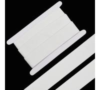 GORGECRAFT Banda Elástica de Silicona Antideslizante de 5m Y 40mm con 3 Ondas Cinta Elástica de Goma Blanca para Manualidades Ropa Interior Pantalones Cortos de Ciclismo Cinturillas Ropa.