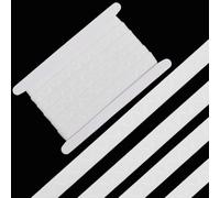 GORGECRAFT Banda Elástica de Silicona Antideslizante de 5mX20mm Cinta Elástica de Goma Blanca de Una Sola Onda Cinta Elástica Plana de Silicona Correa Elástica para Manualidades de Costura DIY