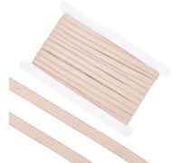 GORGECRAFT Bandas Elásticas Antideslizantes de 20mm de Ancho Y 10 yarda Bandas Elásticas de Fibra de Silicona con Forma de Látigo de Papaya Cordón Elástico Plano para Proyectos de Costura de Prendas M