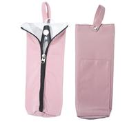GORGECRAFT Bolsa para Plancha de Pelo de Nailon Rosa Resistente Al Calor Portátil para Viaje Alisador Rizador Plancha Organizador de Herramientas Estuche con Cremallera Botón Rizar el Hogar Mujer