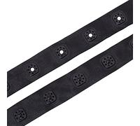 GORGECRAFT Cinta de Costura A Presión de 10 Yarda con Botones de Presión de Plástico, Color Negro, Cinta de Botón A Presión, Cierre de Forma Redonda, Cinta de Repuesto, Cintas de Poliéster