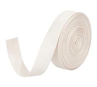 GORGECRAFT Cinta de Cuero Sintético 5mx20mmx1mm Tiras de Cuero Plegables Cordón de Cuero Plano Textura de Piel de Cordero Beige Correa de Cuero Sintético para Herramientas Taller Fabricación de Joyas