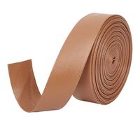 GORGECRAFT Cinta de Cuero Sintético 5mx25mmx1mm Tiras de Cuero Plegables Cordón de Cuero Plano con Textura de Piel de Cordero Cinta de Cuero Sintético de PU para Manualidades Costura Dobladillos Perú
