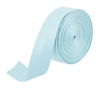 GORGECRAFT Cinta de Cuero Sintético de PU 5m*30mm*1mm Tiras Plegables de Cuero con Textura de Piel de Cordero Sintética para Manualidades Joyería Taller Y Herramientas. Turquesa Pálido