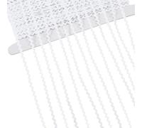 GORGECRAFT Cinta de Encaje de Rickrack de Blanco de 40m Cinta de Encaje de Rickrack de 3mm Cinta de Encaje de Rickrack con Ondas En Zigzag Flecos Doblados Tejido Trenzado En Forma de S para Coser
