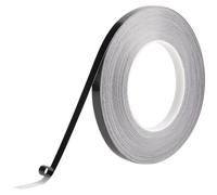 GORGECRAFT Cinta de Poliéster Brillante de 50 m X 10mm Autoadhesiva para Molduras de Pared Color Negro Resistente Al Agua para Despegar Y Pegar para Bordes de Espejos Azulejos Tiras de Sellador para M