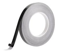 GORGECRAFT Cinta de Poliéster Negra Brillante de 50 m X 15mm Impermeable Brillante Decorativa Autoadhesiva para Molduras de Pared Espejos Bordes Azulejos Tiras de Sellado para Bricolaje Artes Gráficas
