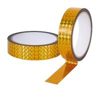 GORGECRAFT Cinta Reflectante Holográfica Autoadhesiva de 50mX24mm con Purpurina Láser Amarilla Cinta Decorativa Reflectante para Manualidades para Mantener Alejados A los Pájaros Proyectos