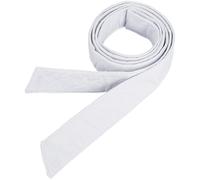 GORGECRAFT Cinturón blanco de 2 yardas, cinturón de tela de algodón, cinturón de tela de algodón, banda larga acolchada, banda de cintura, túnica, decoración de faja, cinturón para ropa de plumón