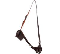 GORGECRAFT Cinturón de Vaina de Espada Ajustable con Funda de Rana de Espada Medieval de Cuero Correa de Hombro de Espada Retro Soporte de Funda Accesorio de Disfraz de LARP para Cosplay Pirata Marrón