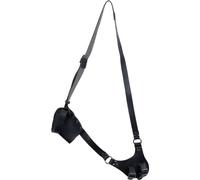 GORGECRAFT Cinturón de Vaina de Espada Ajustable Negro con Espada de Cuero de Rana Funda de Daga Pirata Medieval Correa de Hombro para Espada Soporte de Funda Accesorio de Tela Larp para Cosplay