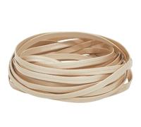 GORGECRAFT Cordón de Cuero Plano 5mx5mmx1mm Cordón de Cuero de Doble Cara con Patrón de Lichi Tiras de Encaje de Piel de Cordero Brillante Ribete de Cuero de PU Suave Plegable para Bricolaje Crema