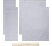 GORGECRAFT Funda de Asiento de Silla de Artista de Maquillaje de Gran Tamaño 2 Juego Fundas de Silla de Director Tela de Repuesto Gris Claro Informal para Silla de Cine En Casa Sillas Plegables