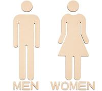 GORGECRAFT Letreros de Identificación de Baño para Hombres Y Mujeres Letrero de Baño Cepillado de Acrílico Dorado Adhesivos para Letrero de Baño Señalización de Puerta Letrero de Baño Autoadhesivo