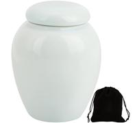 GORGECRAFT Mini Urnas de Cremación Contenedor de Cenizas Conmemorativas Urnas Pequeñas de Recuerdo Funerario Recipiente de Cerámica de Porcelana para Almacenar Cenizas para Compartir con Familiares