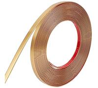 GORGECRAFT Moldura Dorada Borde de Espejo Flexible Autoadhesivo Tira Decorativa para Pared Techo Piso Armario Borde de Azulejos Moldura Impermeable Pegajoso Líneas de Pared para Decoración del Hogar