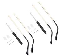 GORGECRAFT Patillas de Repuesto para Anteojos de Aleación 2 par Patillas Doradas Antideslizantes Accesorios para Extremos de Patas de Anteojos Kit de Reparación Universal de Marcos de Anteojos