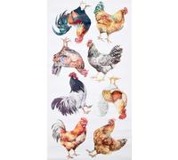 GORGECRAFT Pegatinas de Pared de Pollo 60x30cm Despegables Adhesivas Gallinero Animales de Granja Gallina Gallo Calcomanías de Pared Papel Tapiz Extraíble Mural Artístico Fondo Cocina Comedor