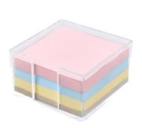 GORGECRAFT Portanotas Adhesivas de Acrílico de 8.2x8.2cm Transparente Organizador de Blocs de Notas Autoadhesivos Estuche Dispensador de Blocs de Notas Adhesivos Dormitorio Oficina Escuela Hogar