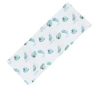 GORGECRAFT Reemplazo de Silla de Playa con Cabestrillo de 435 * 1115mm Tela Oxford de Hoja Verde Silla Reclinable de Tela de Repuesto para Tomar el Sol Jardín Patio Sillas Plegables Playa Relajación