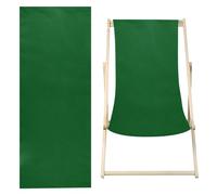 GORGECRAFT Reemplazo de Silla de Playa de Algodón,Tela de Reparación de Salón Plegable,Reemplazo de Eslinga Reclinable para Tomar el Sol,Jardín,Patio,Playa,Relajación (Verde Mar) 120 cm X 43 cm